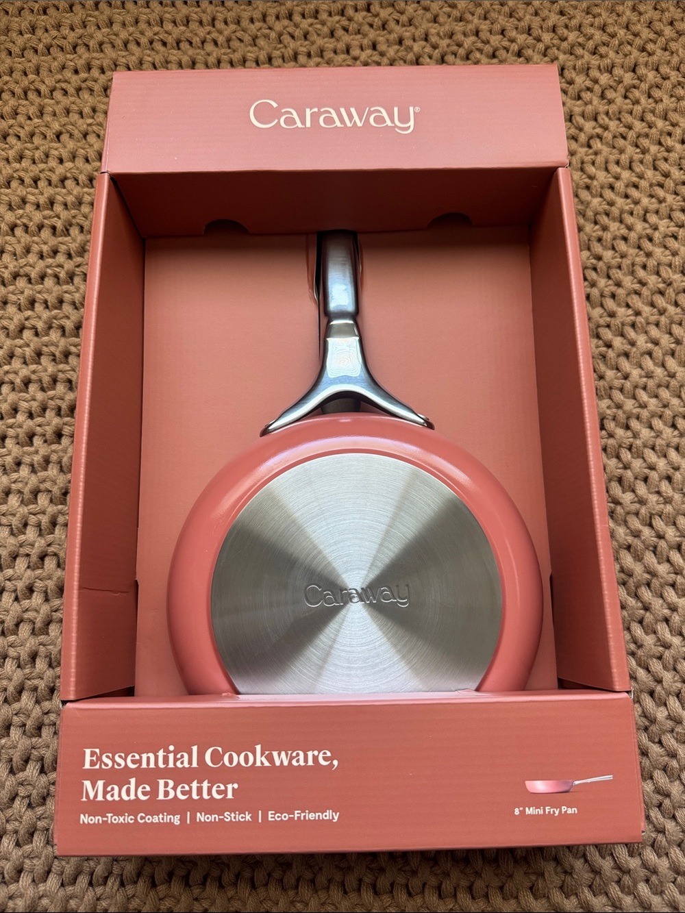NEW Caraway 8" Mini Fry Pan Perracotta Nonstick Ceramic Stainless Steel Handle